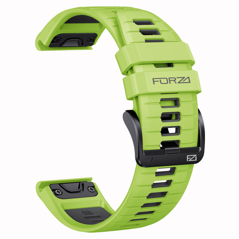 FORZA Elite 22mm Easyfit Two-Tone Watch Strap - Lime/Black