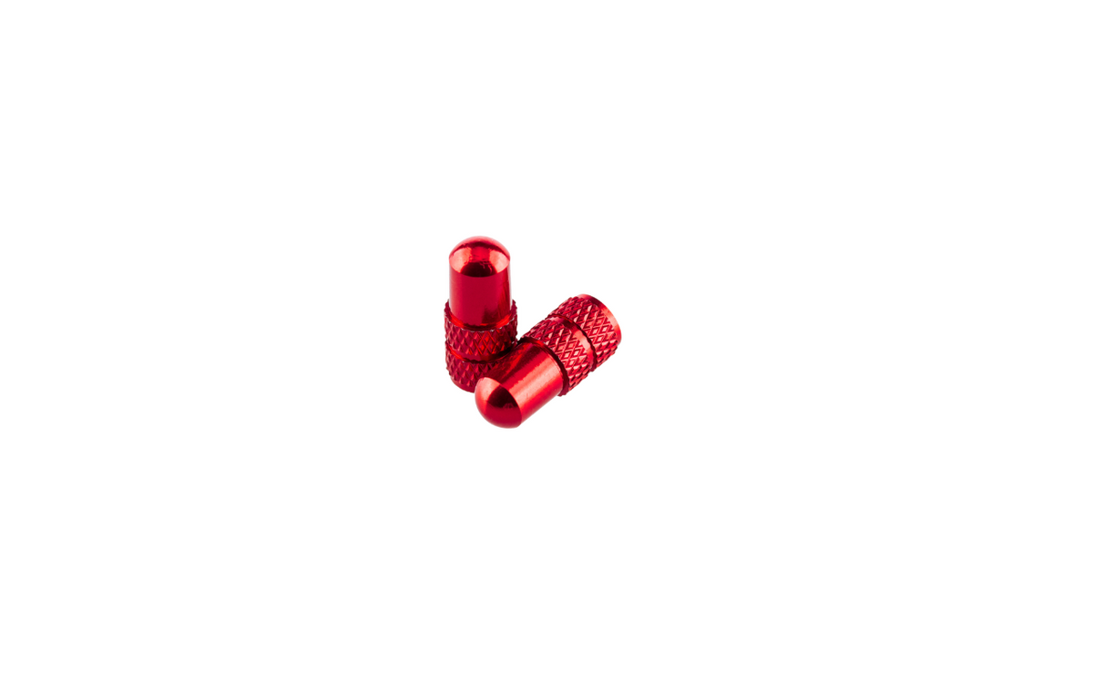 Deity Valve Caps - Red