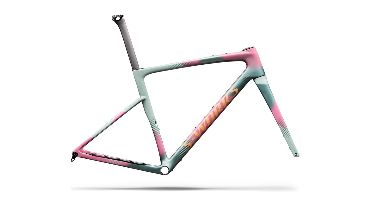 S-Works Crux 5 Frameset - FACT 12r Carbon - Agave Grey/Photon Tint Over Silver Dust
