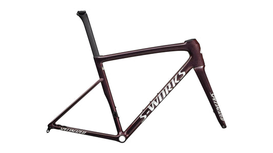 S-Works Tarmac SL8 Frameset - FACT 12r Carbon - Gloss Solidity / Red To Black Pearl / Metallic White Silver