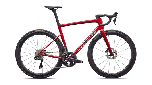 Tarmac SL8 Pro - Shimano Ultegra Di2 - Gloss Red Sky / Chrome