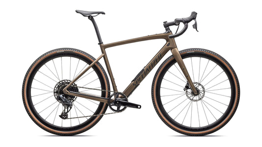 Diverge Expert Carbon - SRAM Rival eTAP AXS / GX Eagle AXS - Satin Burnt Gold Metallic / Black Liquid Metal